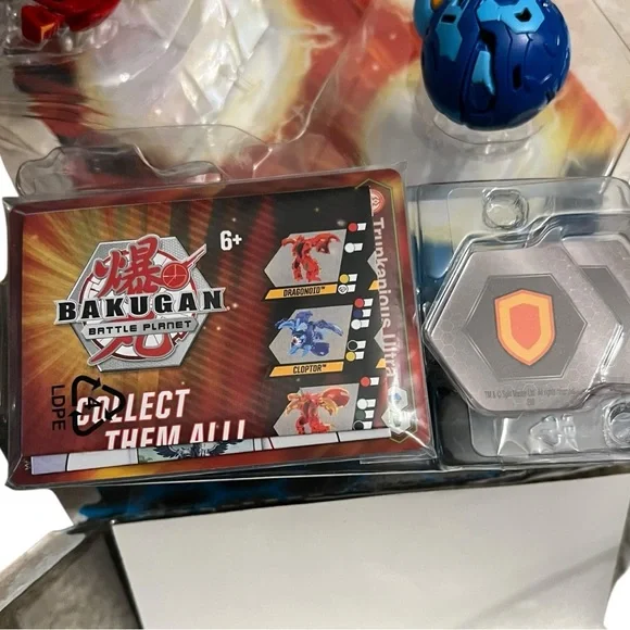 Bakugan Starter Pack - Lot of 2 - Howlkor Dragonoid Pegatrix Puris Trunkanius - Picture 6 of 9